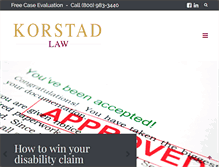 Tablet Screenshot of korstadlaw.com